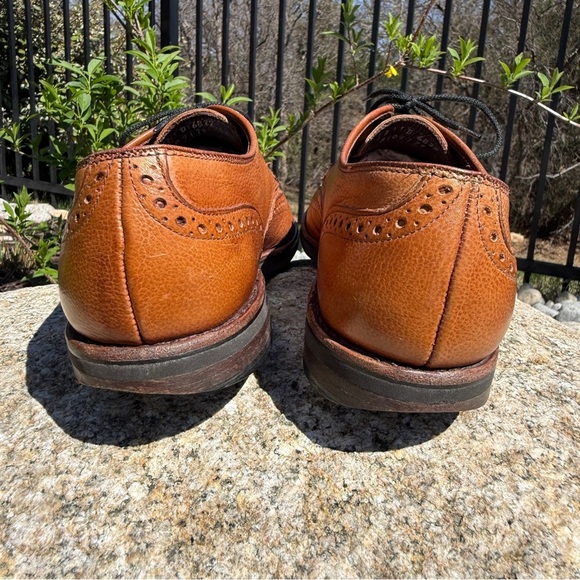 Allen Edmonds Men’s Nomad Wingtip Derby Brown Pebbled Leather Dress Shoes 9D USA main image 4
